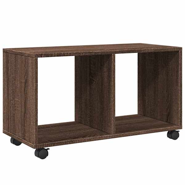 vidaXL ratastel kapp, pruun tamm, 72x33x42,5 cm, tehispuit