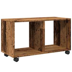 Skříňka na kolečkách old wood 72x33x42,5 cm kompozitní dřevo - obrázek 2