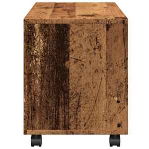 Skříňka na kolečkách old wood 72x33x42,5 cm kompozitní dřevo - obrázek 6