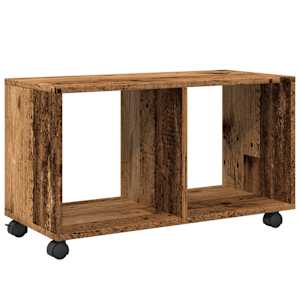 Skříňka na kolečkách old wood 72x33x42,5 cm kompozitní dřevo - obrázek 7