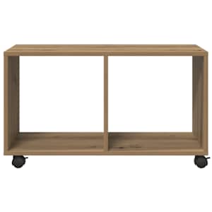 Skříňka na kolečkách dub artisan 72x33x42,5 cm kompozitní dřevo - obrázek 5