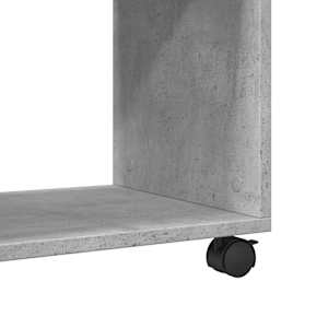 Odkládací stolek na kolečkách betonově šedý 70x35x60cm kompozit - obrázek 8