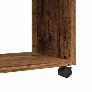 Odkládací stolek na kolečkách old wood 70x35x60 cm kompozit - obrázek 8