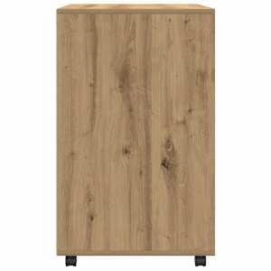 Skříňka na kolečkách dub artisan 60x48x81 cm kompozitní dřevo - obrázek 5