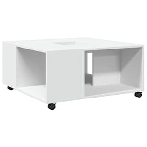 Konferenční stolek bílý 80 x 80 x 40 cm kompozitní dřevo - obrázek 2