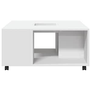 Konferenční stolek bílý 80 x 80 x 40 cm kompozitní dřevo - obrázek 5