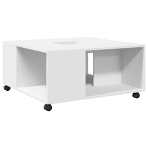 Konferenční stolek bílý 80 x 80 x 40 cm kompozitní dřevo - obrázek 6