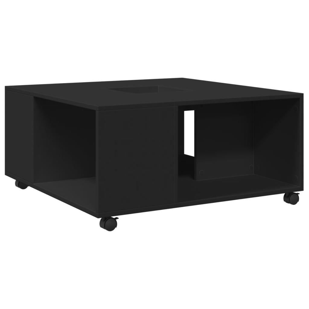 vidaXL Konferenční stolek černý 80 x 80 x 40 cm kompozitní dřevo