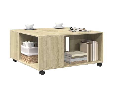 vidaXL Coffee Table Sonoma oak Engineered wood Medium Coffee Table