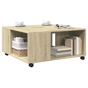 Konferenční stolek dub sonoma 80 x 80 x 40 cm kompozitní dřevo - obrázek 3