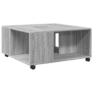 Konferenční stolek šedý sonoma 80 x 80 x 40 cm kompozitní dřevo - obrázek 2