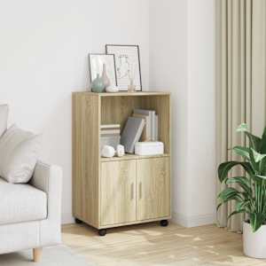 Omarica na kolesih sonoma hrast 55x40x91 cm inženirski les