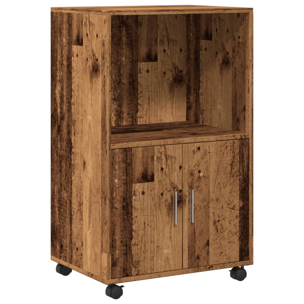 Thumbnail - vidaXL Rollschrank Altholz-Optik 55x40x91 cm Holzwerkstoff