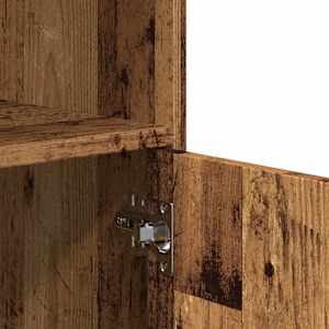 Skříňka na kolečkách old wood 55 x 40 x 91 cm kompozitní dřevo - obrázek 8