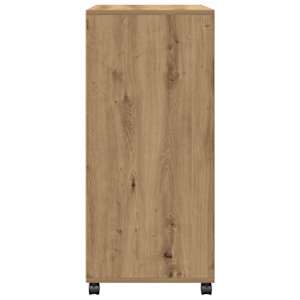 Skříňka na kolečkách dub artisan 55x40x91 cm kompozitní dřevo - obrázek 6
