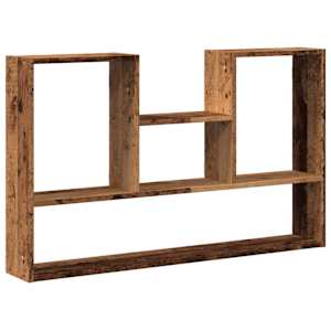 Nástěnná police old wood 99 x 15 x 60 cm kompozitní dřevo - obrázek 2