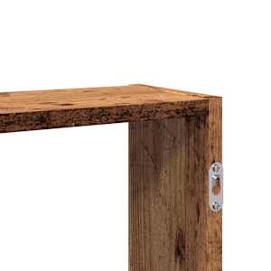 Nástěnná police old wood 99 x 15 x 60 cm kompozitní dřevo - obrázek 8