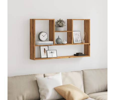 vidaXL Wall Shelf Artisian Oak 99x15x60 cm Engineered Wood