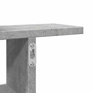 Nástěnné police 2 ks betonově šedé 50x12x50 cm kompozitní dřevo - obrázek 10