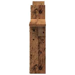 Nástěnné police 2 ks old wood 50 x 12 x 50 cm kompozitní dřevo - obrázek 6