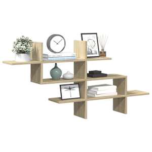 Stenska polica sonoma hrast 124,5x18x60,5 cm inženirski les
