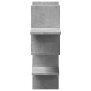 Nástěnná police betonově šedá 124,5x18x60,5 cm kompozitní dřevo - obrázek 5