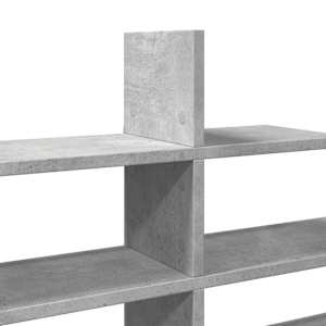 Nástěnná police betonově šedá 124,5x18x60,5 cm kompozitní dřevo - obrázek 7