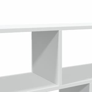 Nástěnná police bílá 100 x 25 x 50 cm kompozitní dřevo - obrázek 8