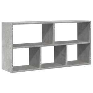 Nástěnná police betonově šedá 100 x 25 x 50 cm kompozitní dřevo - obrázek 6