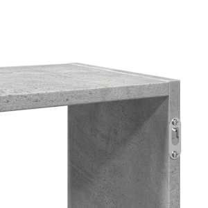 Nástěnná police betonově šedá 100 x 25 x 50 cm kompozitní dřevo - obrázek 9