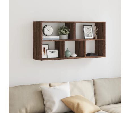 vidaXL &Eacute;tag&egrave;re murale ch&ecirc;ne marron 100x25x50 cm bois d'ing&eacute;nierie