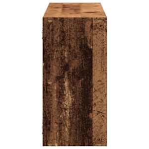Nástěnná police old wood 100 x 25 x 50 cm kompozitní dřevo - obrázek 5
