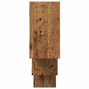 Nástěnná police old wood 159 x 18 x 66 cm kompozitní dřevo - obrázek 5