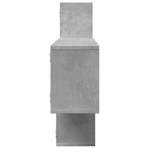 Nástěnná police betonově šedá 167,5x18x68 cm kompozitní dřevo - obrázek 5