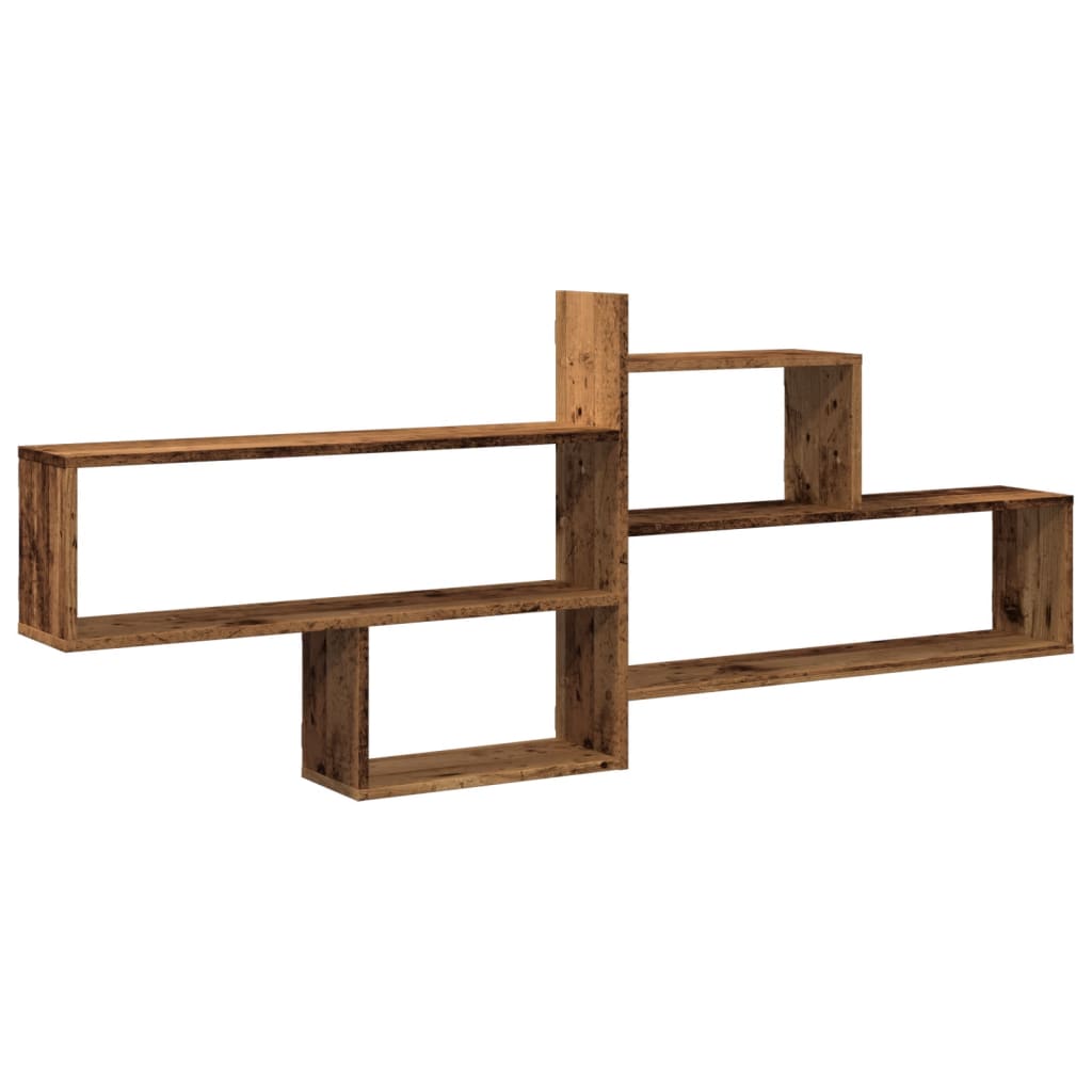 vidaXL Nástěnná police old wood 167,5 x 18 x 68 cm kompozitní dřevo