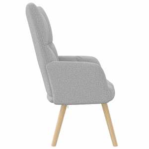 Relaxační křeslo obláčkově šedá textil - obrázek 4