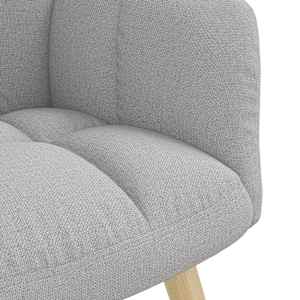 Relaxační křeslo obláčkově šedá textil - obrázek 6