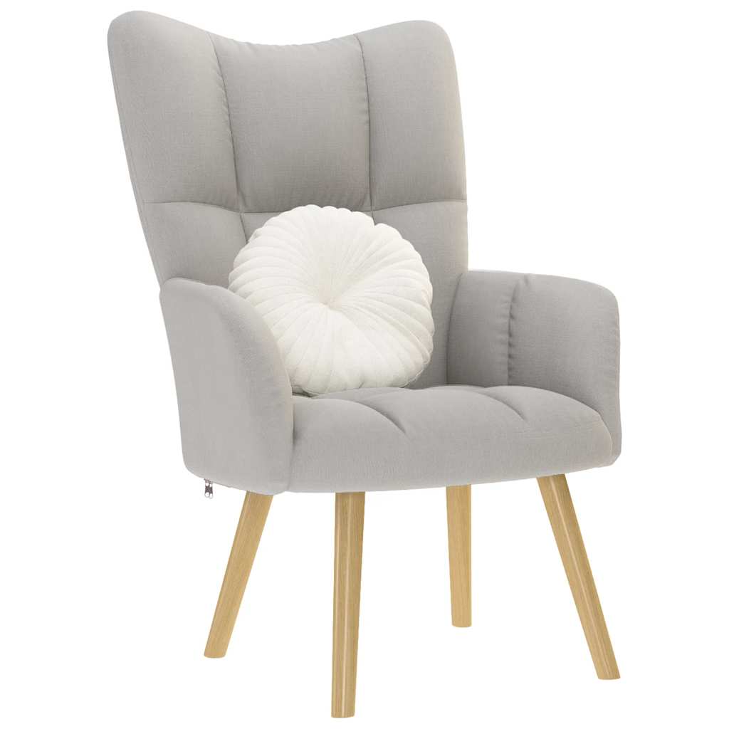 vidaXL Scaun de relaxare Cloud Grey Fabric