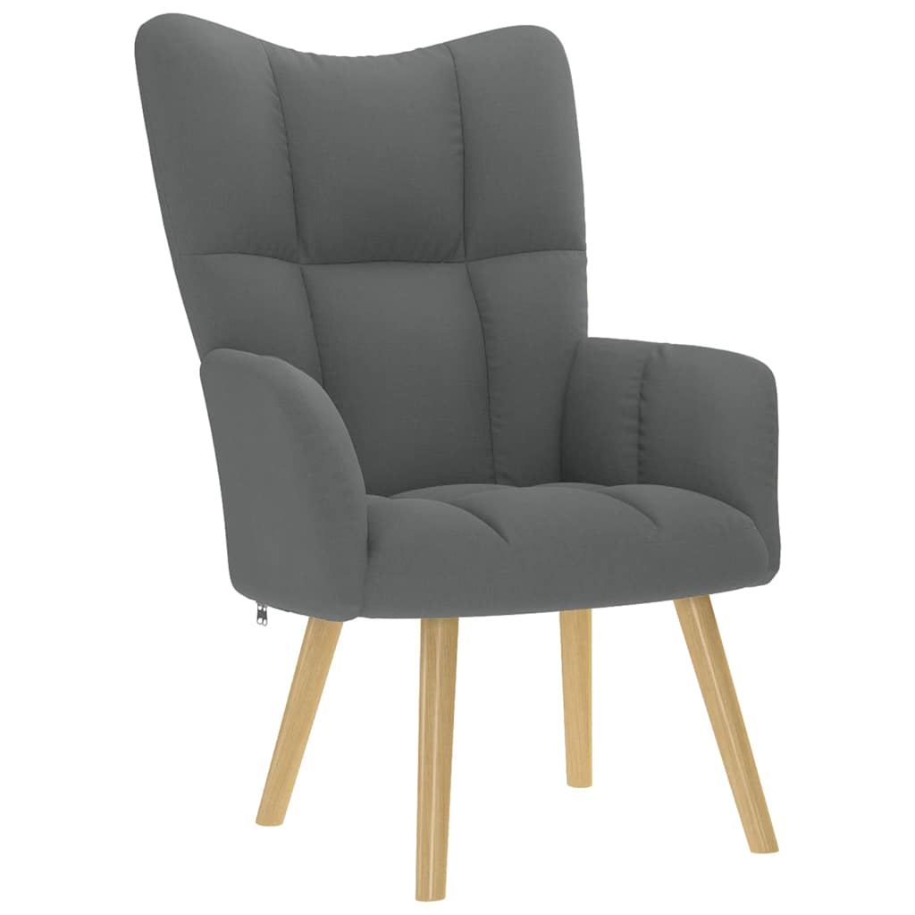 vidaXL Relaxsessel Dunkelgrau Stoff