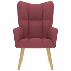 Relaxační křeslo vínové textil - obrázek 3
