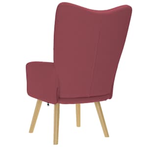 Relaxační křeslo vínové textil - obrázek 5