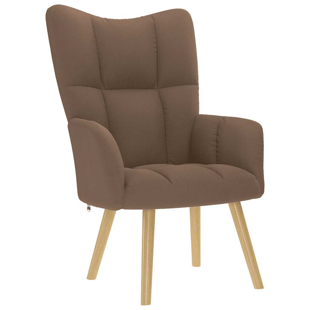 vidaXL Relaxsessel Stoff Braun