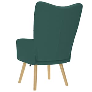 Relaxační křeslo tmavě zelené textil - obrázek 5