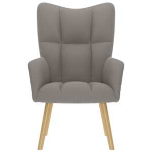 Relaxační židle taupe textil - obrázek 3