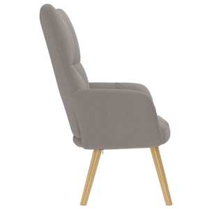 Relaxační židle taupe textil - obrázek 4
