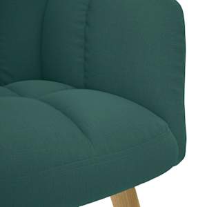 Relaxační křeslo s podnožkou tmavě zelené textil - obrázek 8