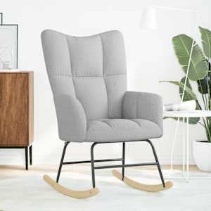 Relaxační křeslo obláčkově šedá textil - obrázek 2