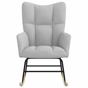 Relaxační křeslo obláčkově šedá textil - obrázek 4