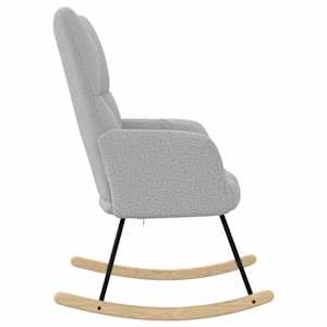 Relaxační křeslo obláčkově šedá textil - obrázek 5