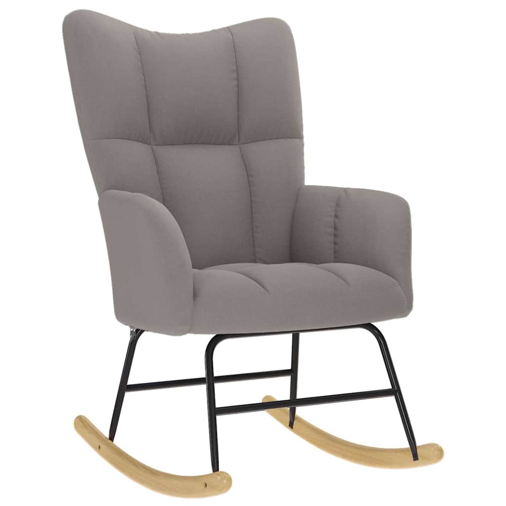 vidaXL Houpací křeslo taupe textil
